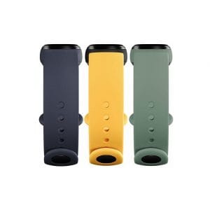 Ремешок для Mi Smart Band 5 Strap (3-Pack) Navy Blue/Yellow/Mint Green (BHR4640GL)