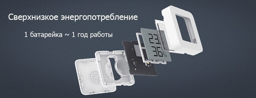 Датчик температуры и влажности Mi Temperature and Humidity Monitor 2 LYWSD03MMC (NUN4126GL)