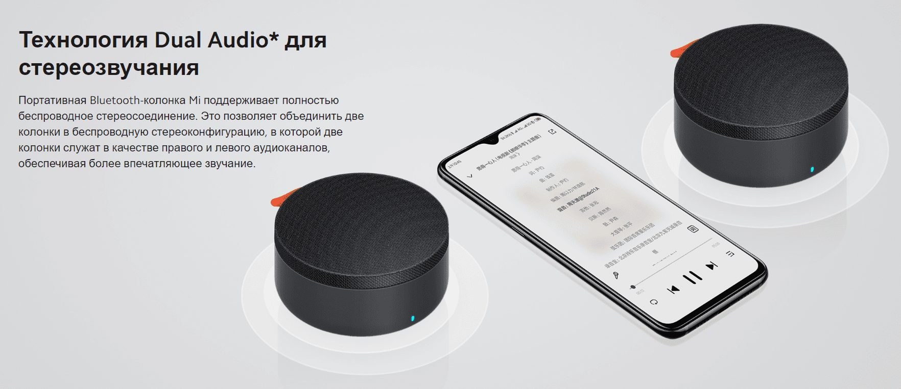 Колонка портативная Mi Portable Bluetooth Speaker XMYX04WM (BHR4802GL)