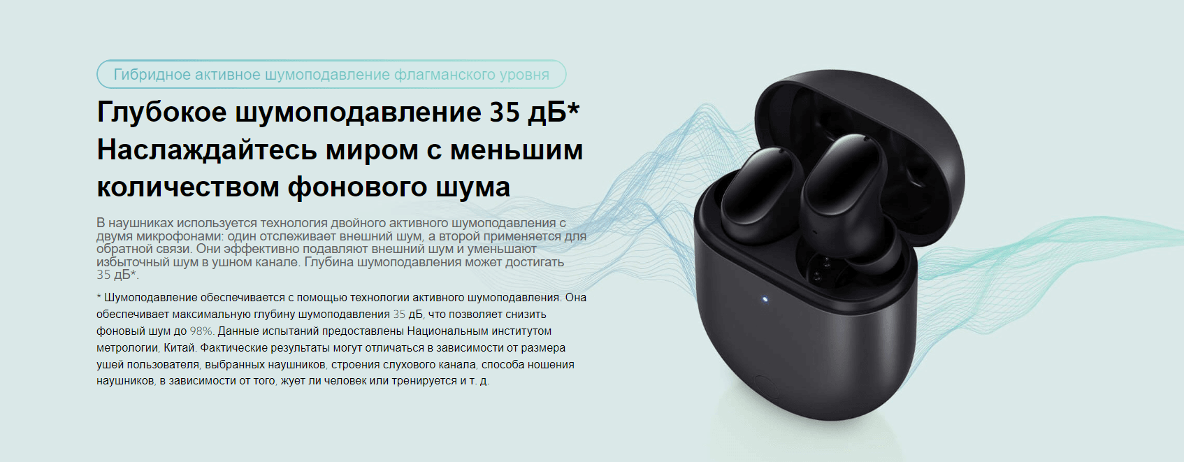 Наушники Redmi Buds 3 Pro Black TWSEJ01ZM (BHR5310GL) (Русская версия)