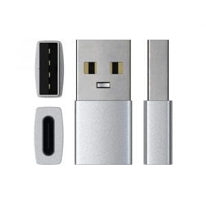 Адаптер Satechi USB Type-A to Type-C. Цвет серебристый.