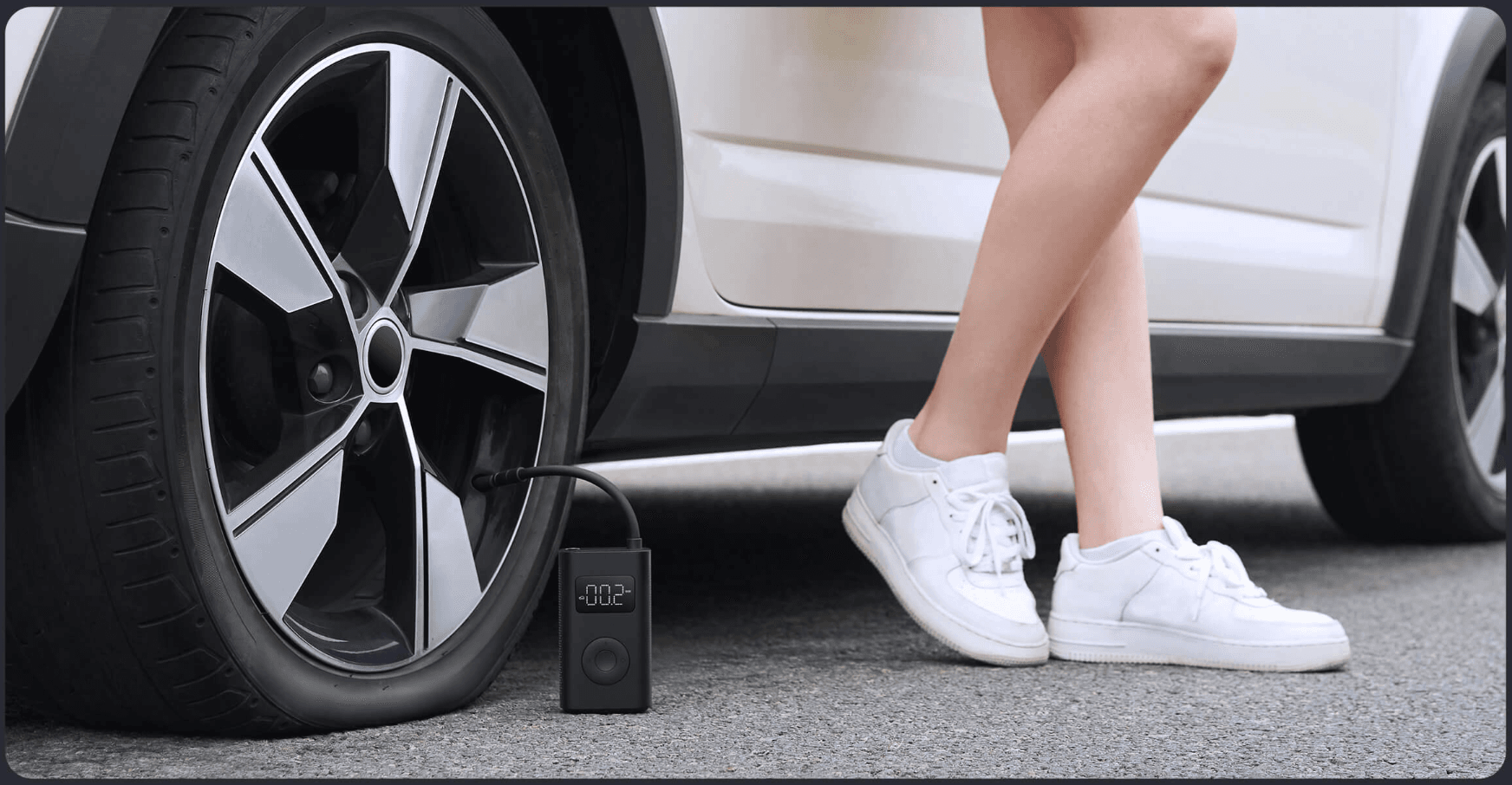 Компрессор аккумуляторный Xiaomi Portable Electric Air Compressor 1S MJCQB05QJ (BHR5277GL)