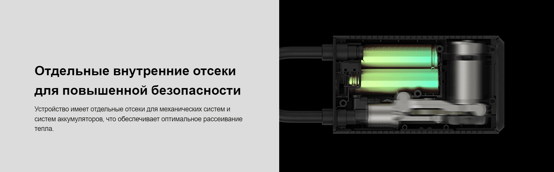 Компрессор аккумуляторный Xiaomi Portable Electric Air Compressor 1S MJCQB05QJ (BHR5277GL)