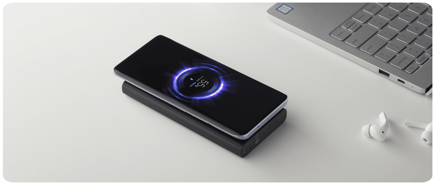 Аккумулятор внешний Mi 10000mAh 10W Wireless Power Bank (BHR5460GL)