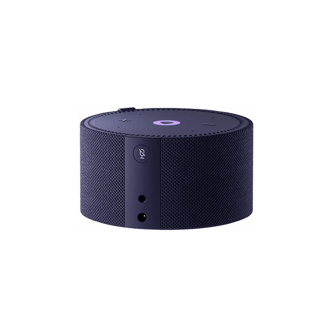 Акустическая система Yandex Яндекс.Станция Мини Плюс Синяя YNDX-00020 с часами (Умная колонка с голосовым помощником)