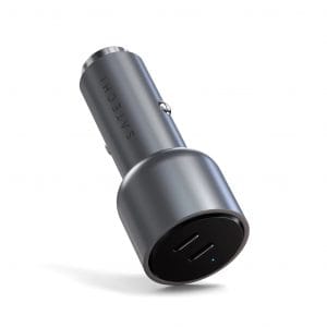 Автомобильное зарядное устройство Satechi 40W Dual USB-C Car Charger. Цвет: Серый космос