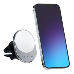 Беспроводное зарядное устройство для автомобиля Satechi Magnetic Wireless Car Charger. Цвет: серый космос