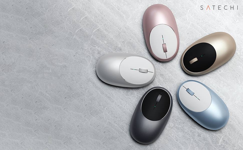 Беспроводная компьютерная мышь Satechi M1 Bluetooth Wireless Mouse. Цвет серебристый.