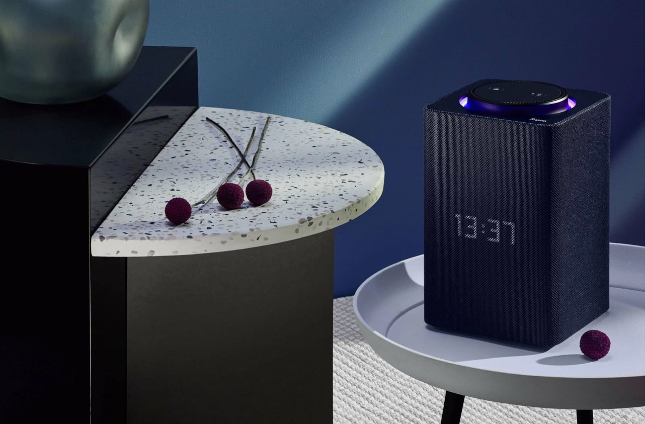 Акустическая система Yandex Яндекс.Станция Макс Синяя YNDX-0008 (Умная колонка с голосовым помощником)+пульт YNDX-00401