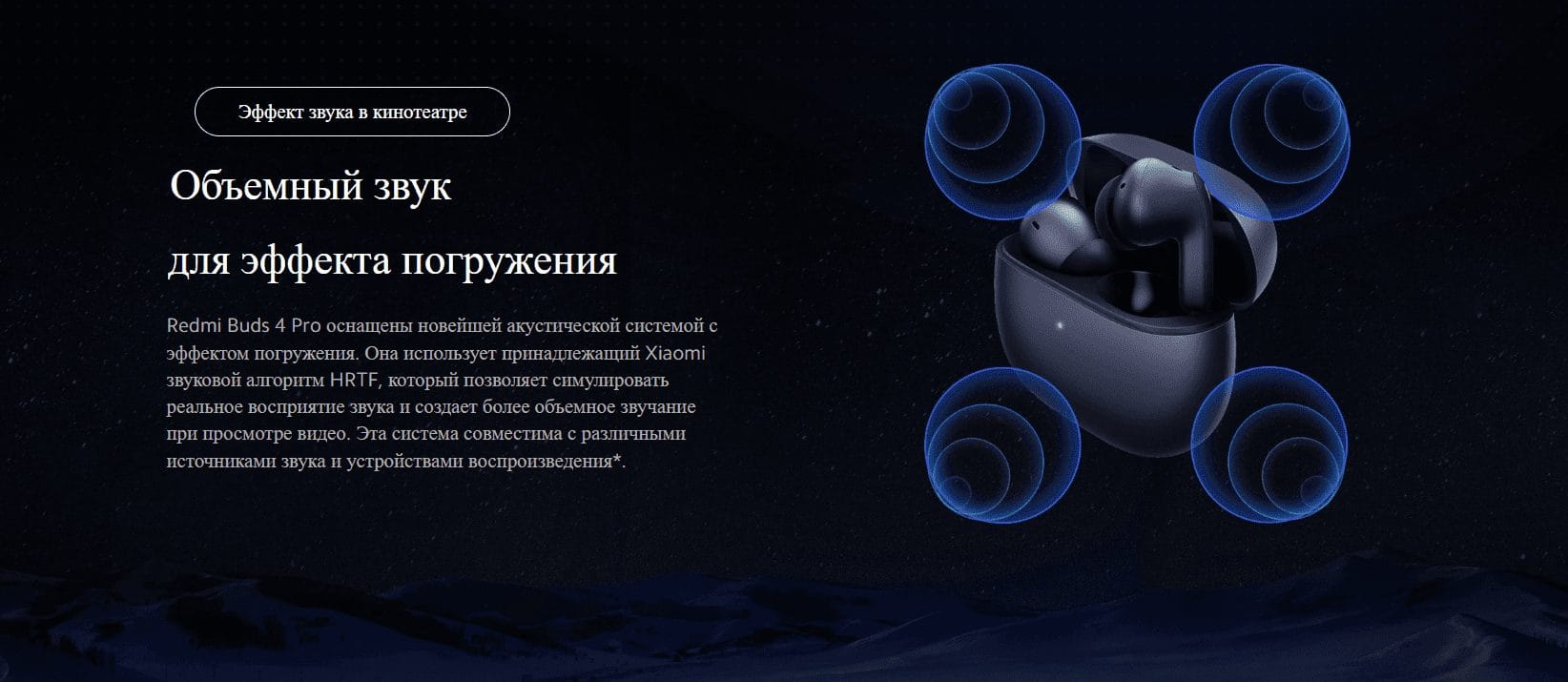 Наушники Redmi Buds 4 Pro (Midnight Black) M2132E1 (BHR5896GL)