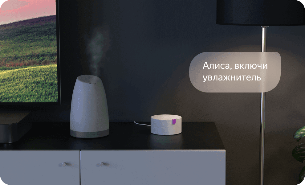 Яндекс.Станция Мини Плюс Черная YNDX-00020 с часами (Умная колонка с голосовым помощником)