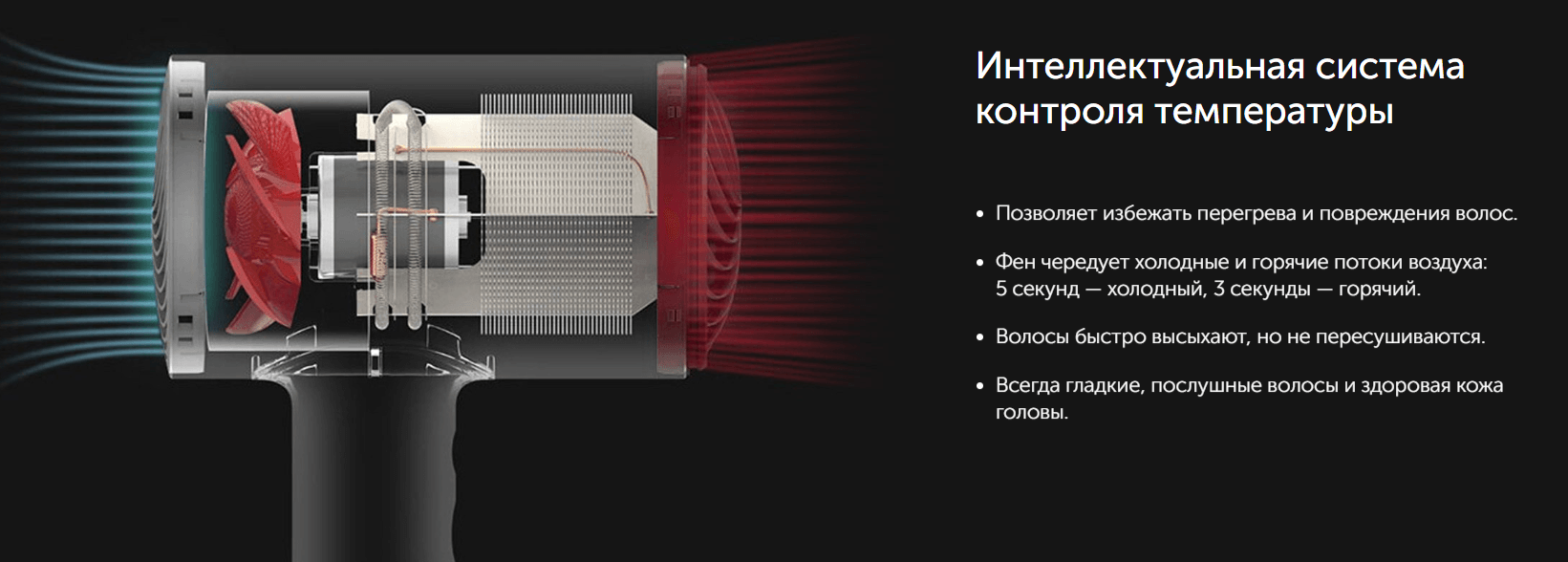 Фен для волос SOOCAS H5, красный