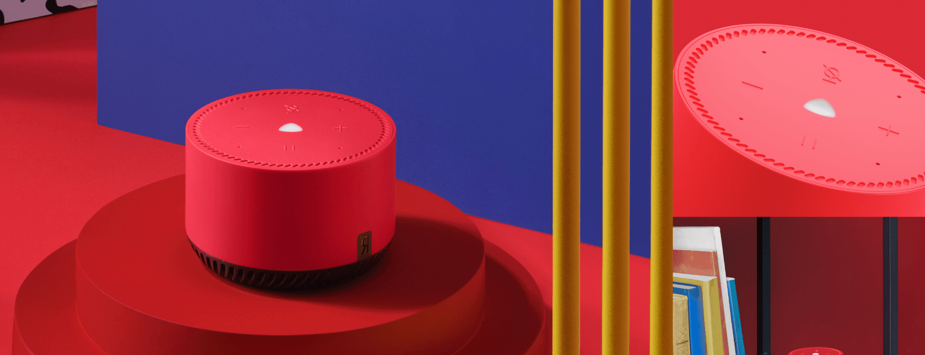 Акустическая система Yandex Яндекс.Станция Лайт Красная YNDX-00025 (Умная колонка с голосовым помощником)