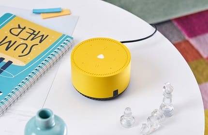 Акустическая система Yandex YNDX-00025, Яндекс.Станция Лайт, желтая (умная колонка с голосовым помощником)