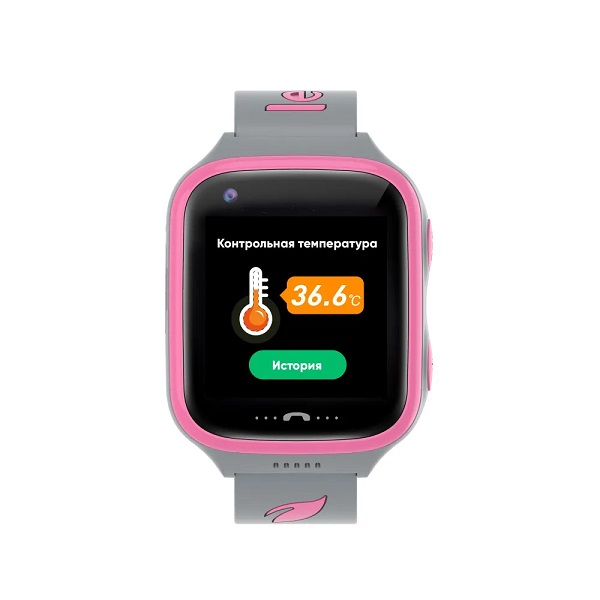 Детские умные часы LEEF Starlight, цвет розовый+серый