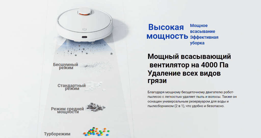 Робот-пылесос Xiaomi Robot Vacuum S10 RU B106GL (BHR6390RU)