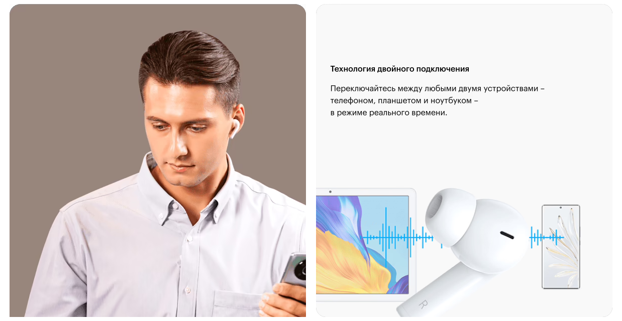 Беспроводные наушники HONOR EARBUDS X3 LITE TWS WH WT50106-01