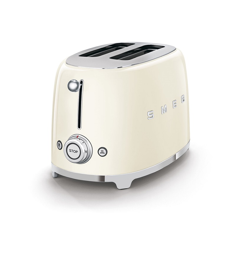 Тостер на 2 ломтика SMEG TSF01CREU, кремовый