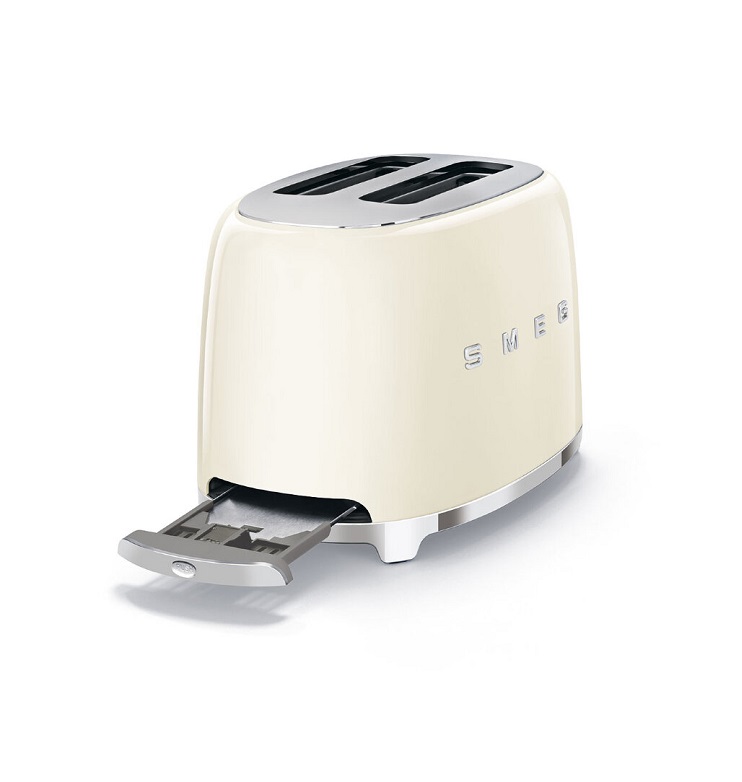 Тостер на 2 ломтика SMEG TSF01CREU, кремовый