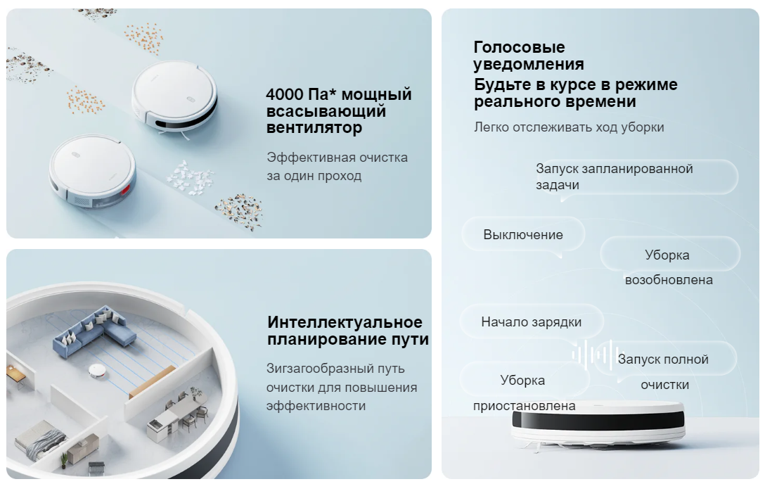 Робот-пылесос Xiaomi Robot Vacuum E10 EU B112 (BHR6783EU)