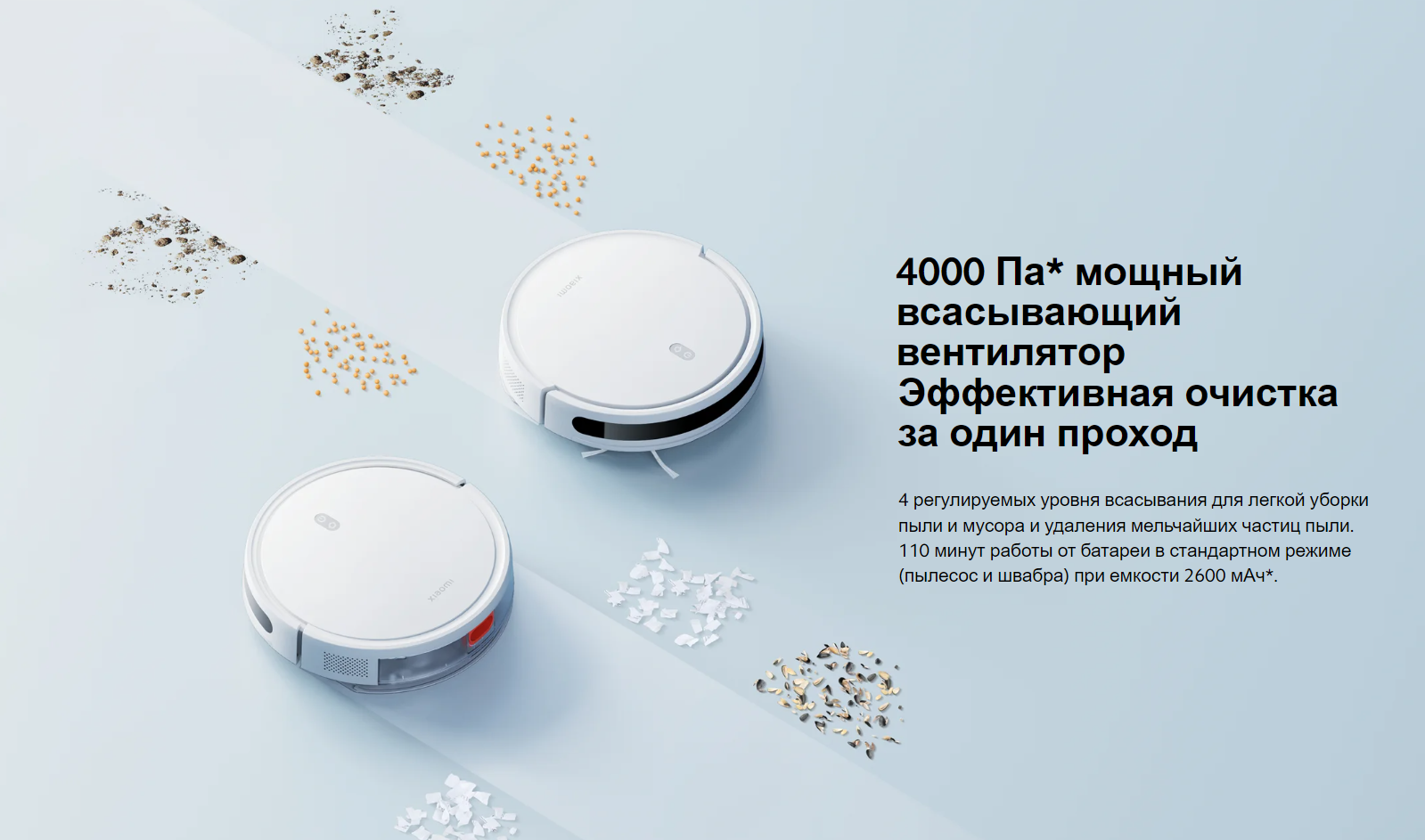 Робот-пылесос Xiaomi Robot Vacuum E10 EU B112 (BHR6783EU)