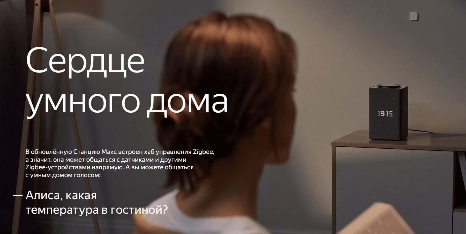 Умная колонка Яндекс Станция Макс с Zigbee, серый (YNDX-00052W)