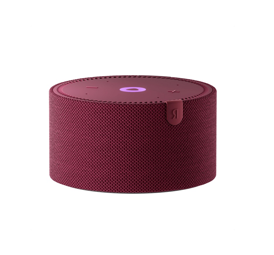 Умная колонка Яндекс.Станция мини плюс без часов, красный гранат (YNDX-00021R)