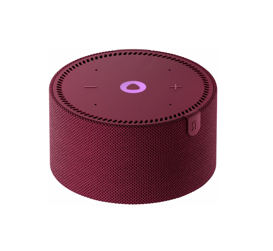 Умная колонка Яндекс.Станция мини плюс без часов, красный гранат (YNDX-00021R)