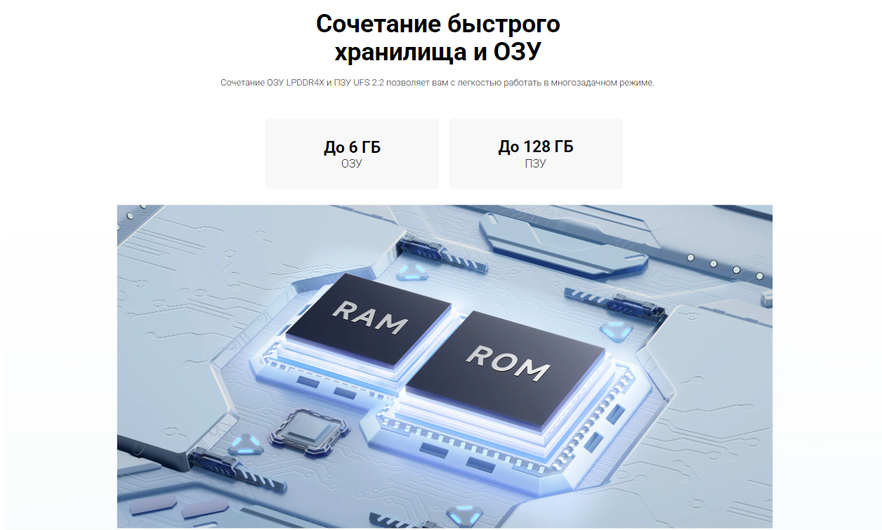 Смартфон Redmi Note 12 RU 6+128 Гб Onyx Gray (MZB0E0FRU)