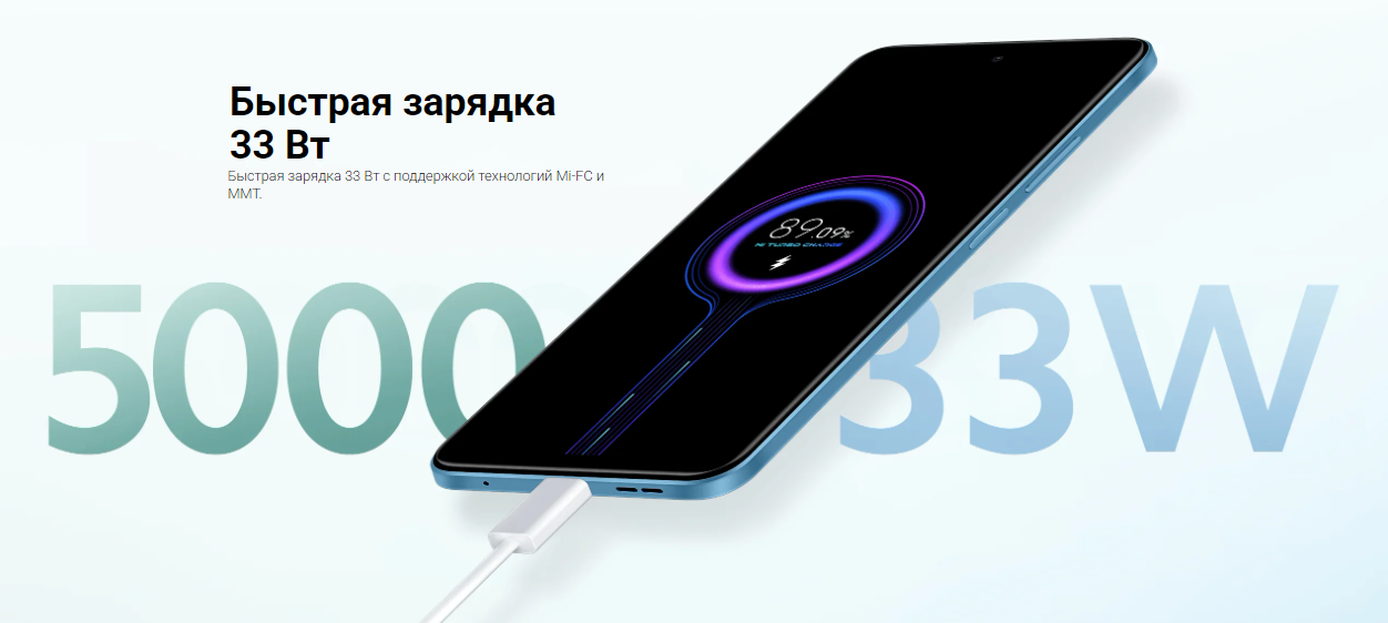 Смартфон Redmi Note 12 RU 6+128 Гб Onyx Gray (MZB0E0FRU)