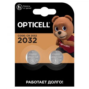 Элемент питания (батарейки) OPTICELL SPECIALTY CR 2032 (2 шт)