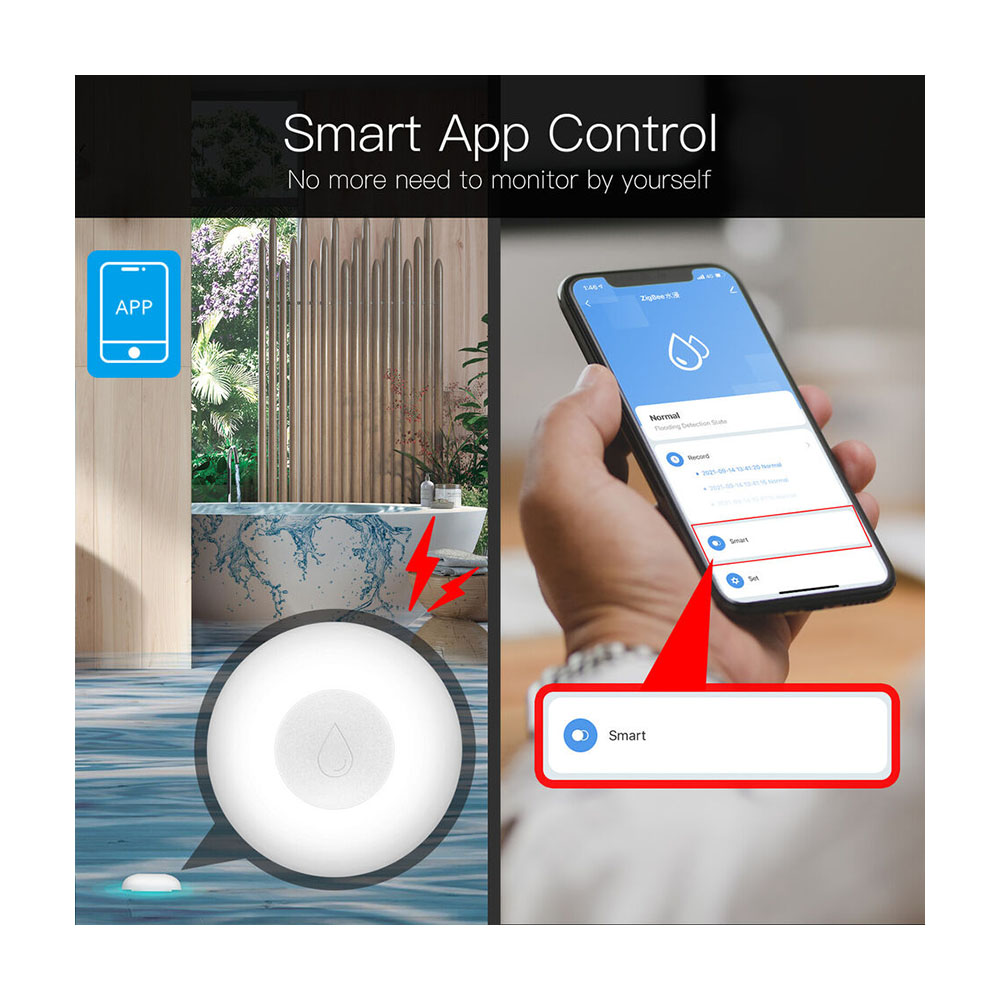 Датчик протечки воды MOES ZigBee Water Leakage Detector — изображение 5