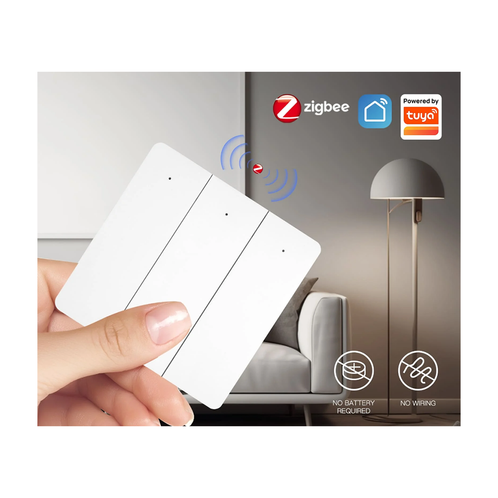 Беспроводной переключатель MOES ZigBee 3-Gang Wireless Switch — изображение 7