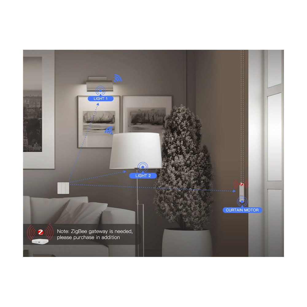 Беспроводной переключатель MOES ZigBee 3-Gang Wireless Switch — изображение 11