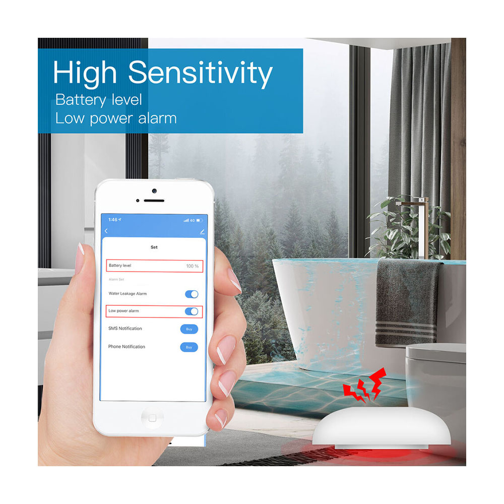Датчик протечки воды MOES ZigBee Water Leakage Detector — изображение 8