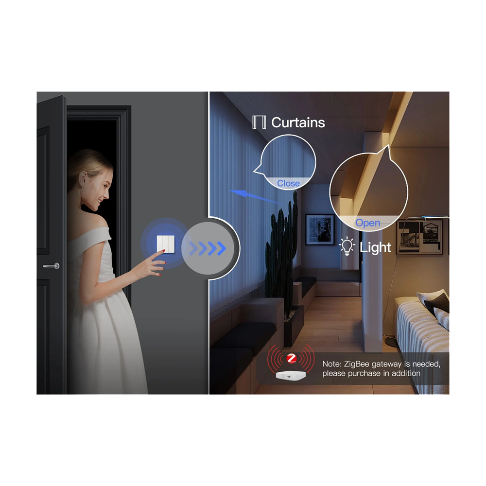 Беспроводной переключатель MOES ZigBee 3-Gang Wireless Switch — изображение 10