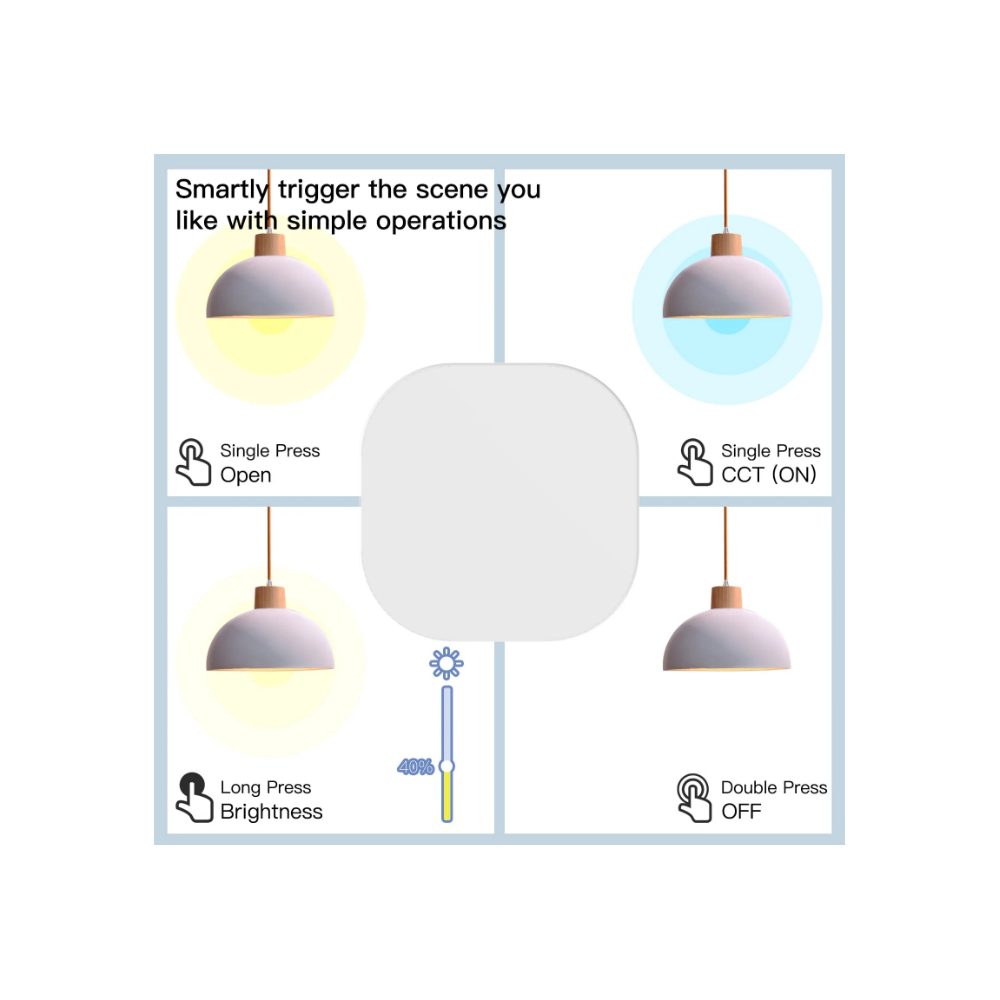 Беспроводной переключатель MOES ZigBee 1-Gang Wireless Switch — изображение 11