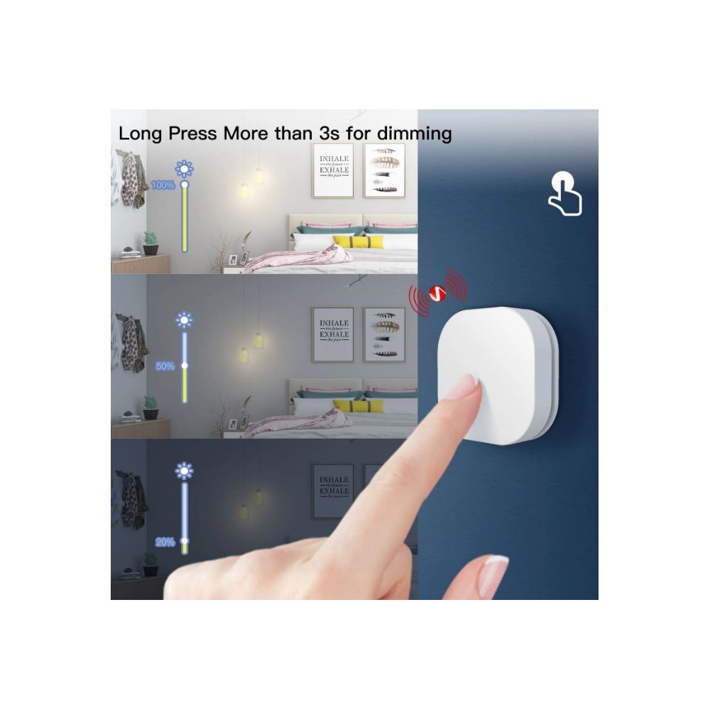 Беспроводной переключатель MOES ZigBee 1-Gang Wireless Switch — изображение 12