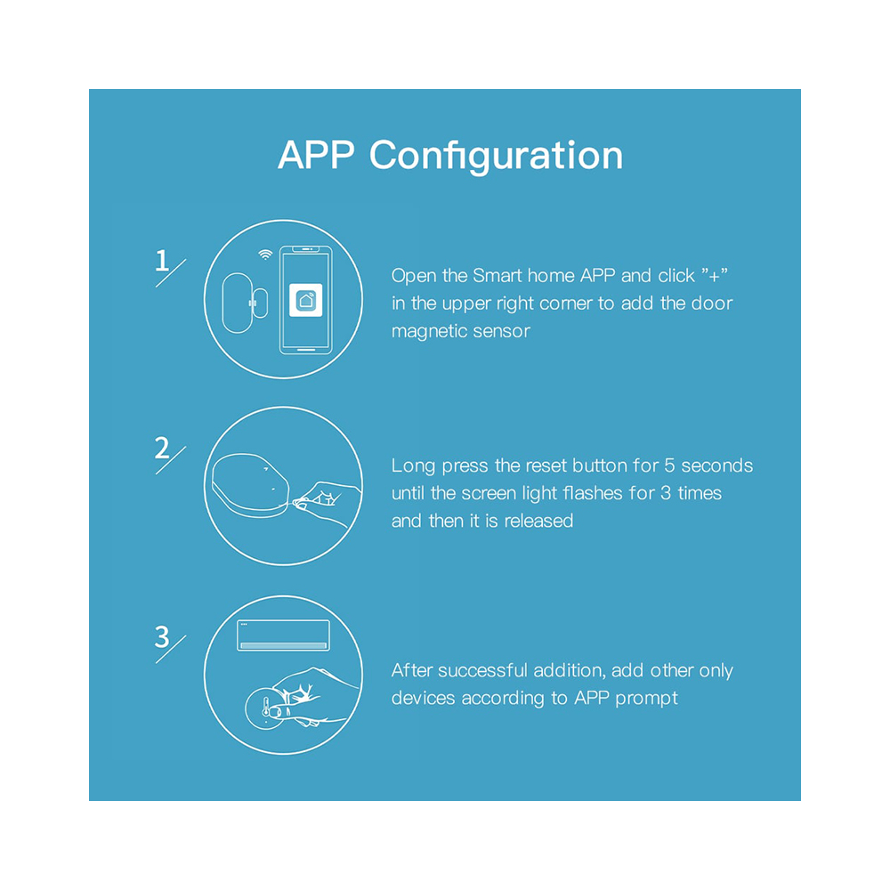 Датчик открытия окон/дверей MOES WiFi Door and Window Sensor — изображение 10