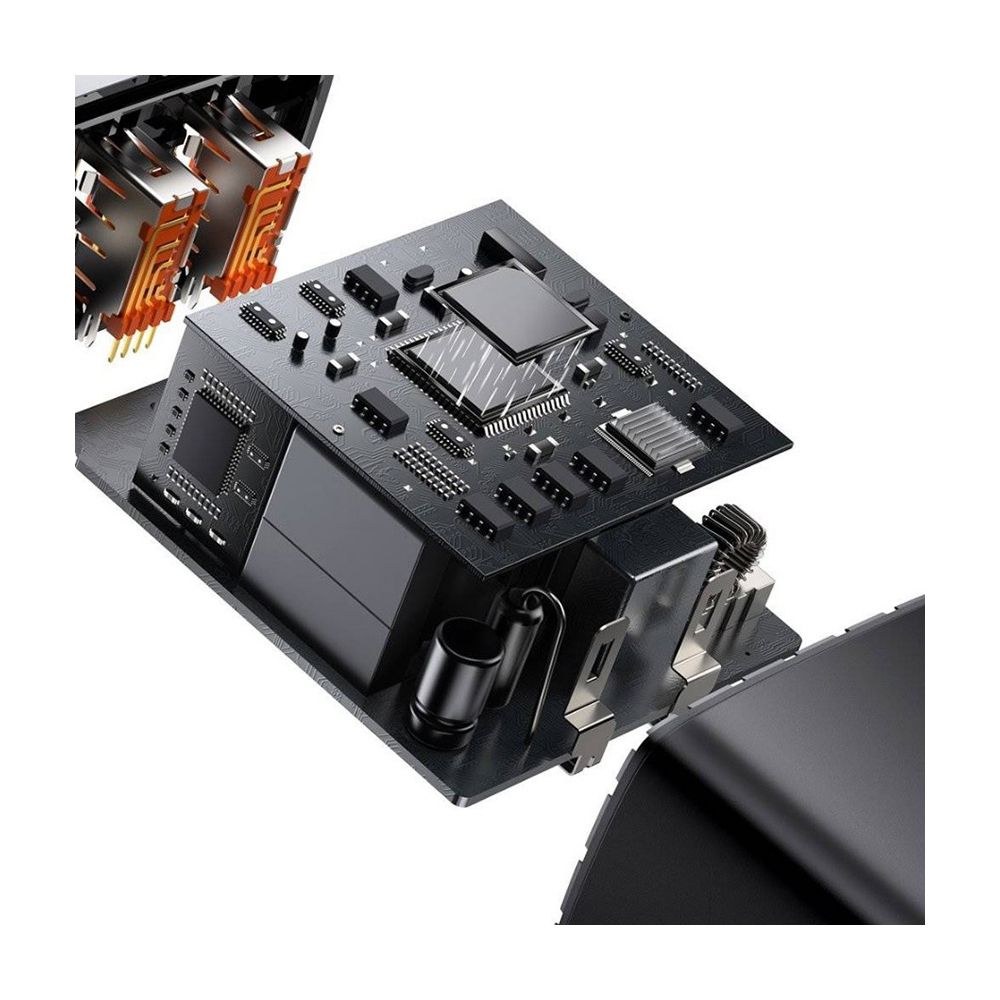 Компактное быстрое зарядное устройство Baseus 2U+C 30 Вт EU Black CCXJ-E01 — изображение 12