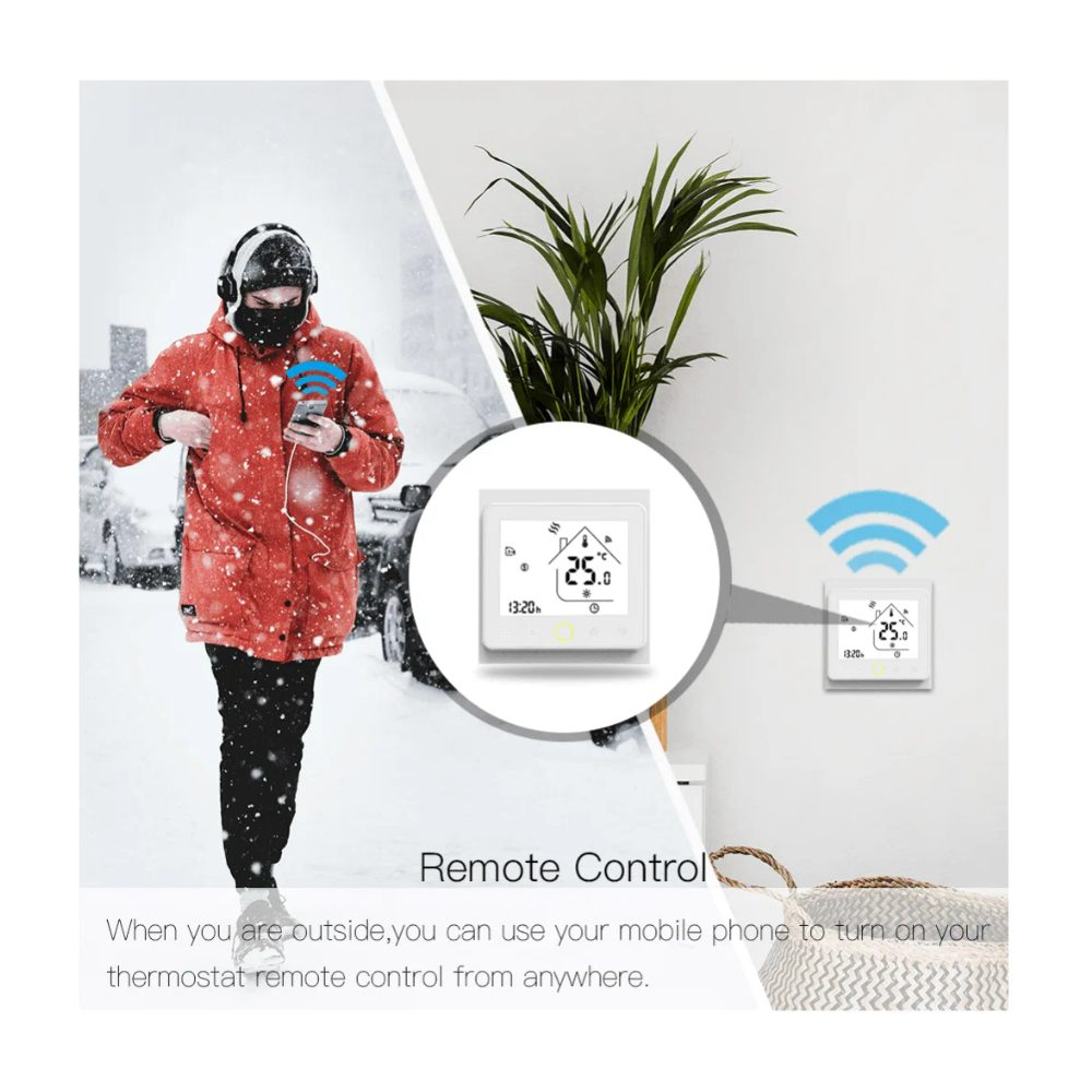 Умный терморегулятор для теплого пола MOES Zigbee Smart Thermostat ZHT-002-GB — изображение 3