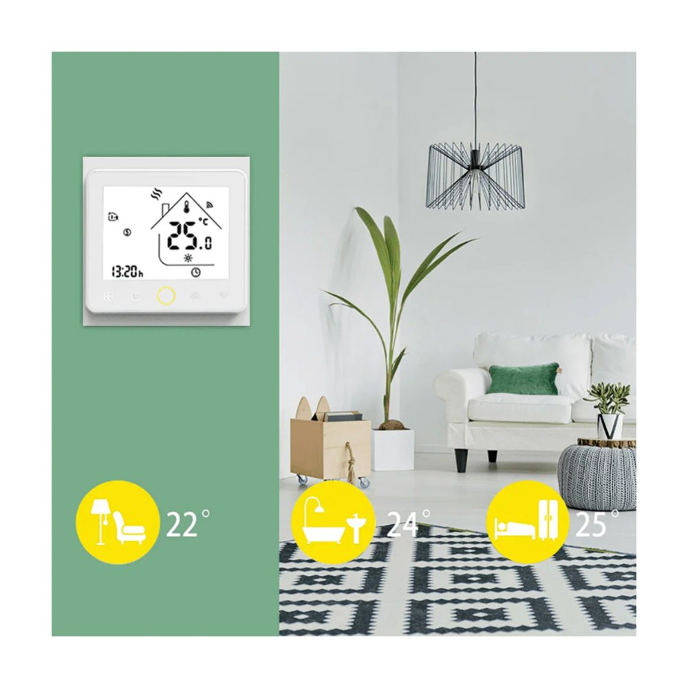 Умный терморегулятор для теплого пола MOES Zigbee Smart Thermostat ZHT-002-GB — изображение 4