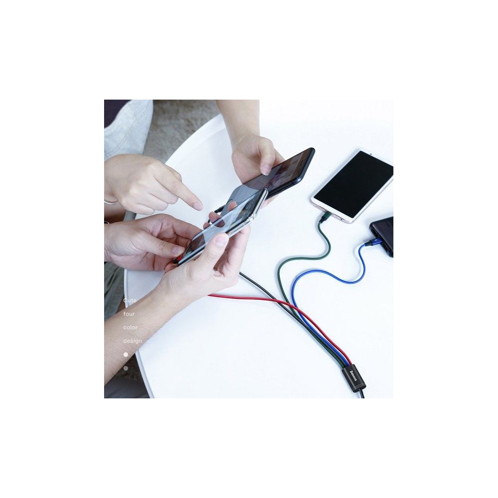 Кабель Type-C+Micro Baseus Fast 4-в-1 3,5A 1,2 м черный CA1T4-A01 — изображение 7