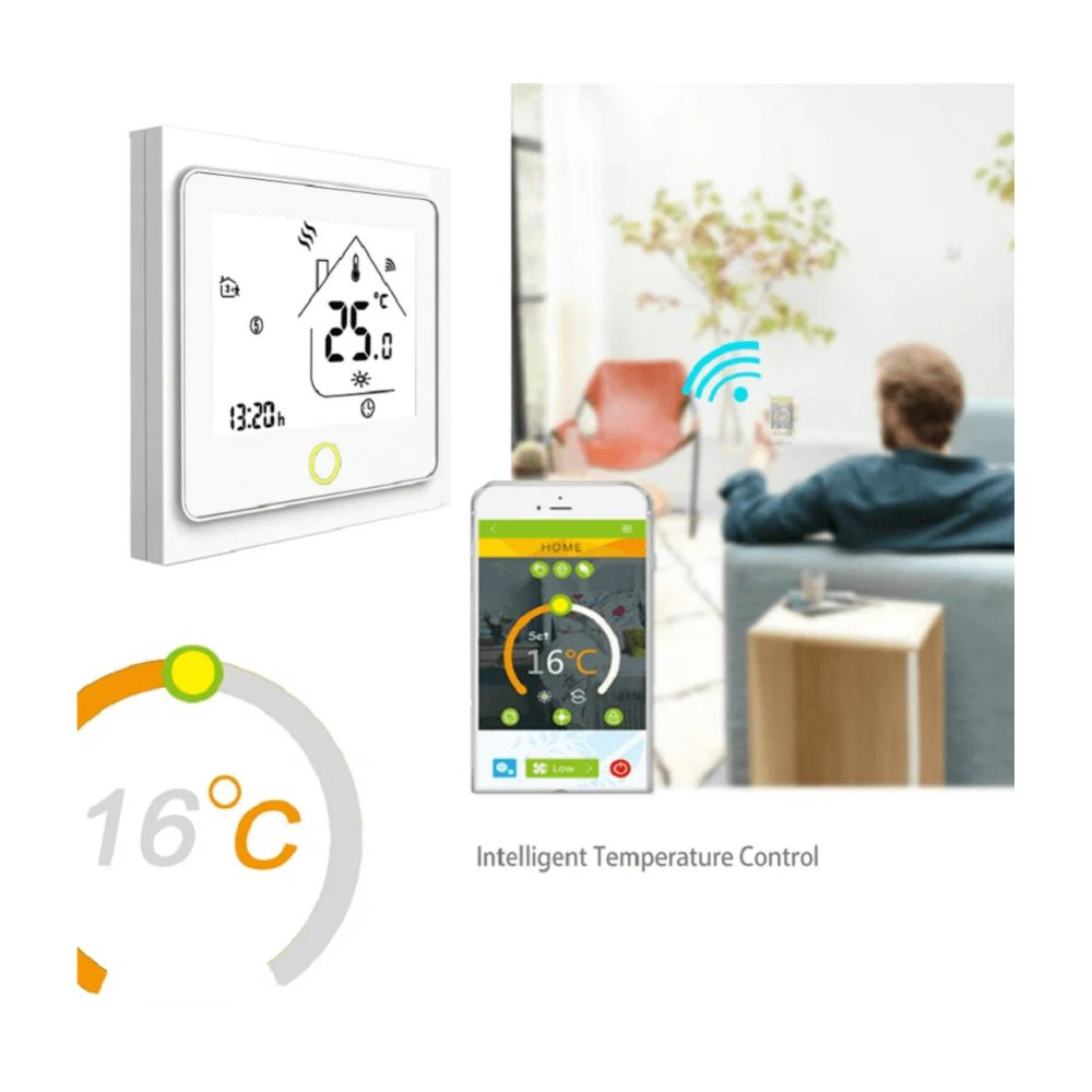 Умный терморегулятор для теплого пола MOES WiFi Smart Thermostat WHT-002-GB — изображение 8