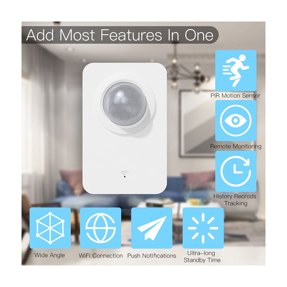 Датчик движения MOES WiFi Infrared Human Sensor WSS-FL-PIR-A — изображение 5