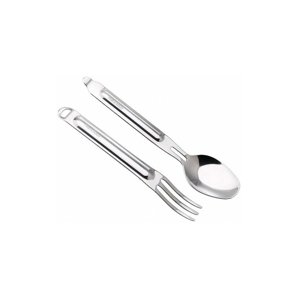Походный набор столовых приборов (ложка и вилка) NEXTool Stainless Steel Portable Tableware NE20007