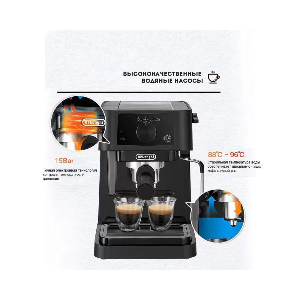 Кофемашина DELONGHI EC235.BK — изображение 13