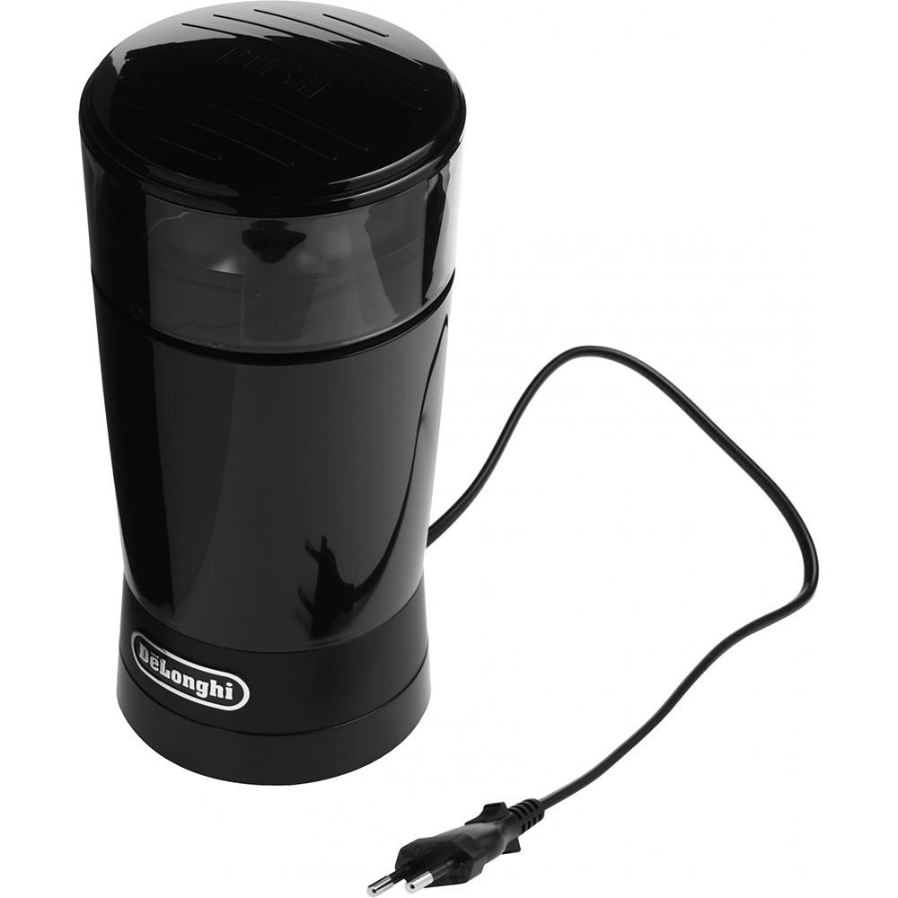 Кофемолка Delonghi KG200 170Вт сист.помол.:ротац.нож вместим.:90гр черный — изображение 8