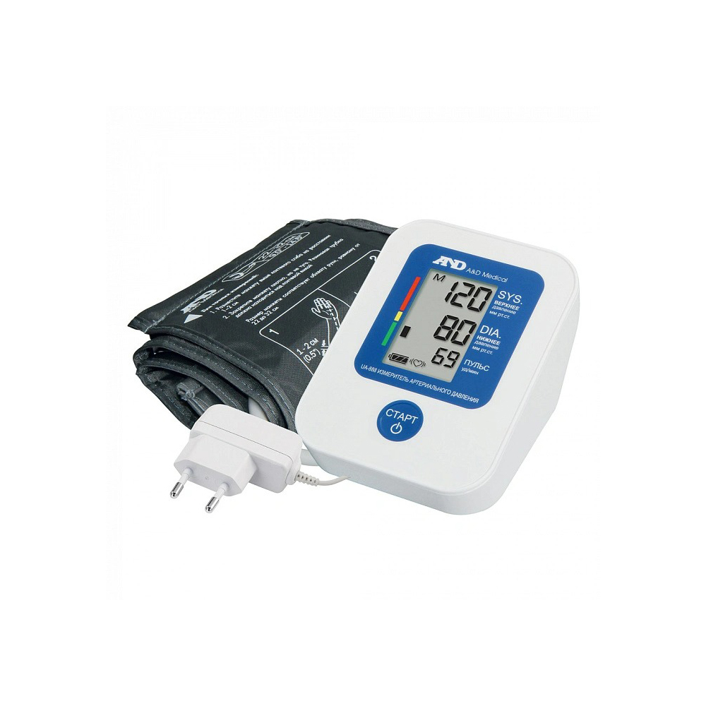 Тонометр AND UA-888AC манжета 23-37 см + адаптер + чехол I01004