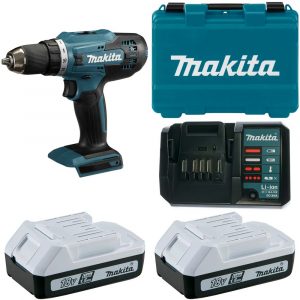 Дрель-шуруповерт аккумуляторная Makita G-серия 18В, 13мм, 42/24Нм (2х2.0Ач, з/у)